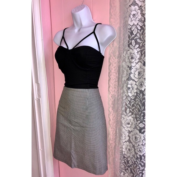 Houndstooth print pencil skirt size 14 - Picture 7 of 7